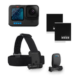 GoPro Paquete HERO11 Negro: Incluye cámara HERO11 Negro, Correa para la Cabeza + QuickClip y batería Enduro (2 en Total)