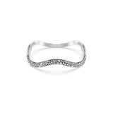 Swarovski Brazalete Sublima, Talla redonda, Blanco, Baño de rodio