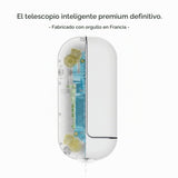 Vaonis Vespera 3 - Telescopio Astronomico Inteligente para Adultos y Principiantes - Auto-Tracking, Live Stacking, 11h Bateria, 115GB, Anti-Rocio, Tripode Aluminio - Astrofotografia Simplificada