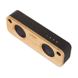Marley Get Together Altavoz Portátil con Bluetooth - Parlante Inalámbrico con Entrada Auxiliar, USB, Woofers, Materiales Sustentables, Bambú, Tela REWIND, Aluminio Reciclado – Negro
