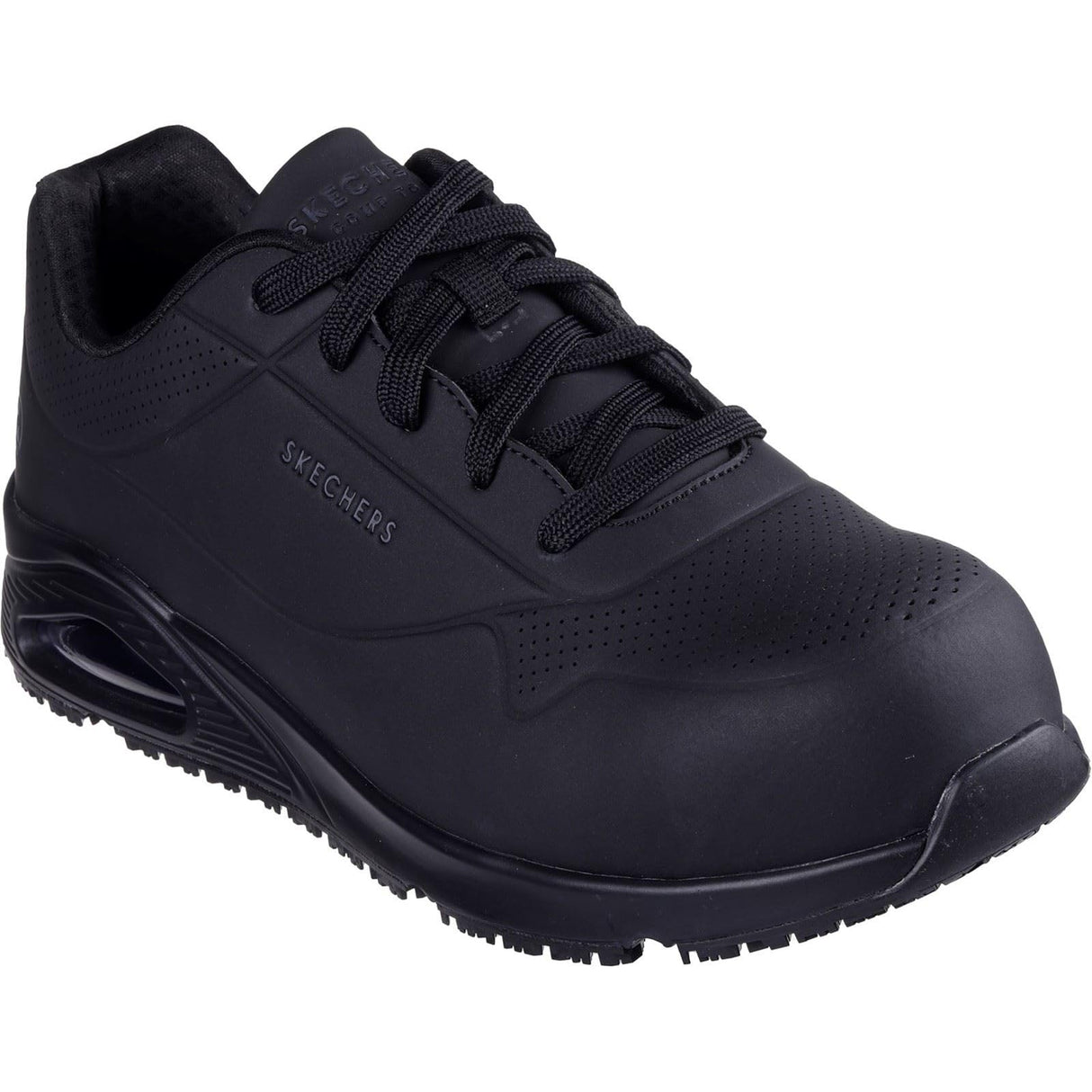 Skechers Uno Sr Doltin, Botas de construcción Hombre, Black Synthetic, 42 EU