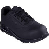 Skechers Uno Sr Doltin, Botas de construcción Hombre, Black Synthetic, 42 EU