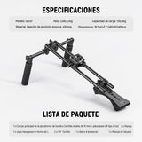 NEEWER Equipo de Hombro Mount Video Rig para Cámara DSLR y Videocámara Arca Liberación, Asas Dobles 15mm Varilla(16"/40cm), Estabilizador Video para Cine Compatible con SmallRig Follow Focus, SR007