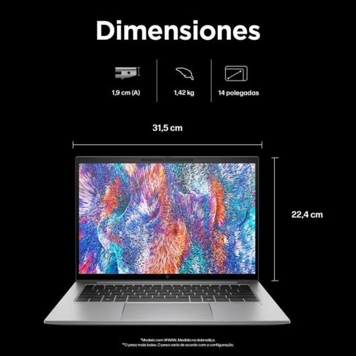 HP Laptop 14" 16 GB RAM 512 GB SSD QWERTY Español AMD RYZEN 7 8840HS - Marca EAN: 0198415579461