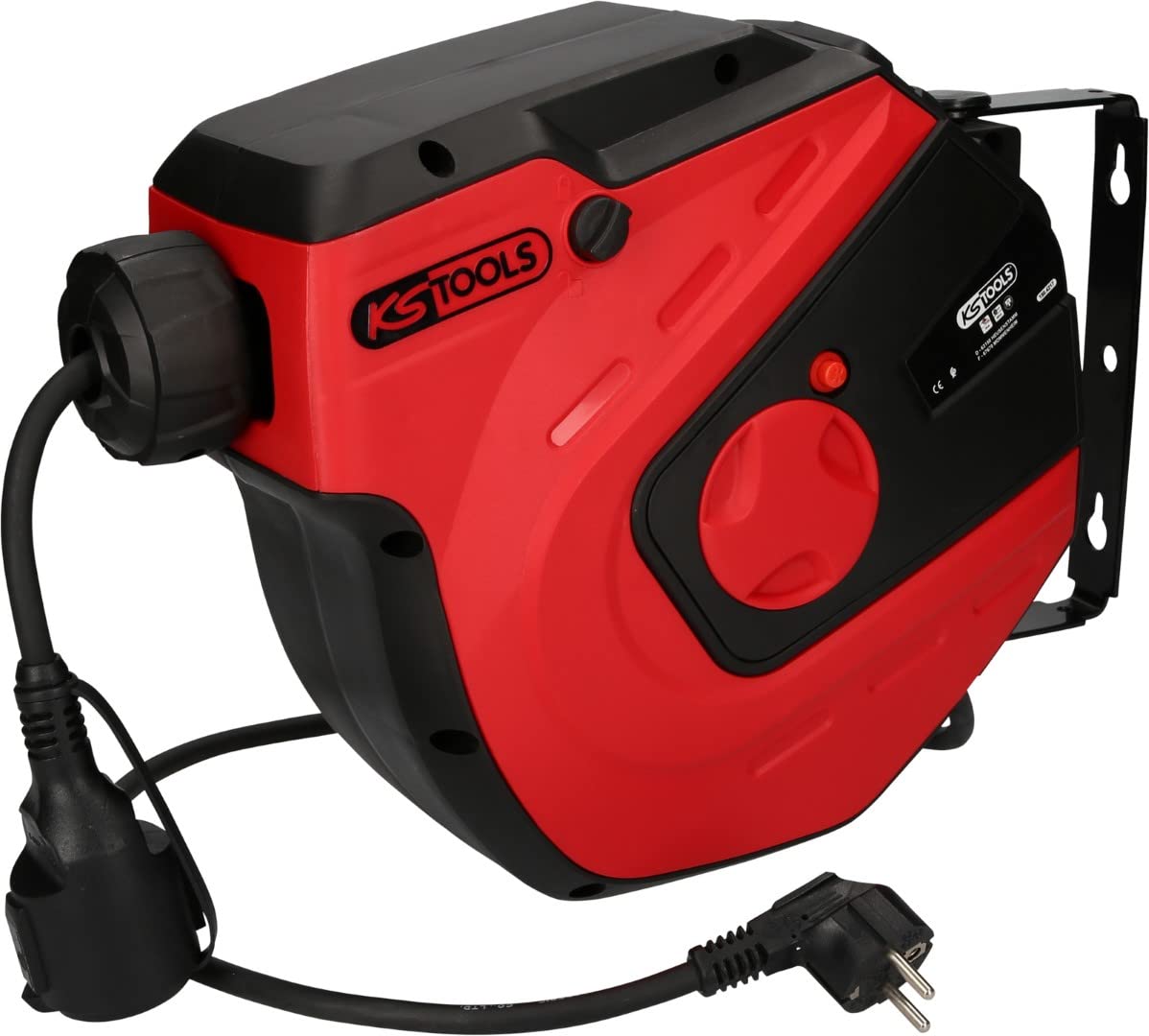KS Tools 150.4217 Enrollacables de taller, 15m, 1,5mm²