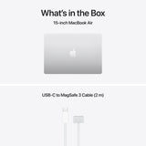 Apple MacBook Air de 15,3 Pulgadas con Chip M5: Pantalla Liquid Retina, CPU de 10 núcleos, GPU de 10 núcleos, 16 GB de Memoria unificada, 1 TB de SSD, Wi-Fi 7,Teclado portugués; Plata