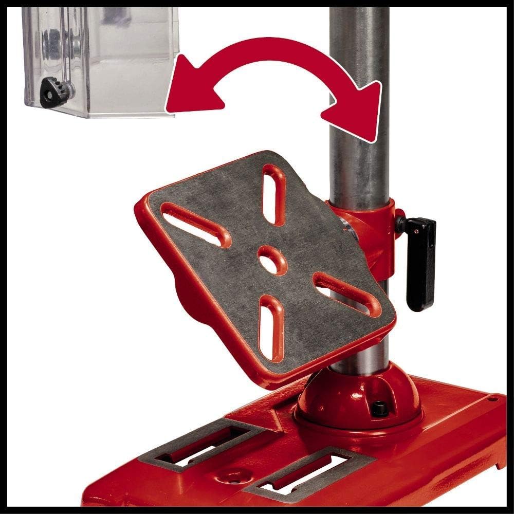 Einhell Máquina perforadora de columna TE-BD 550 E (550 W, regulación de velocidad continua y sin herramientas, mandril portabrocas de sujeción rápida de calidad, tope de profundidad ajustable)