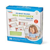 hand2mind-Learning Rekenrek-Juego de 20 Cuentas, Color Madera (Learning Resources 93429)