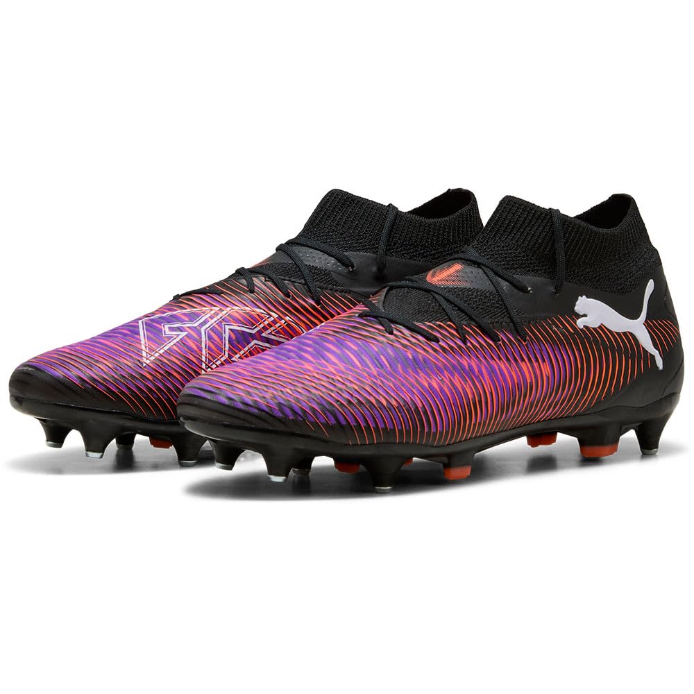 PUMA - Future 8 Pro MXSG, Zapatillas de fútbol Unisexo, PUMA Black-PUMA White-Glowing Red,