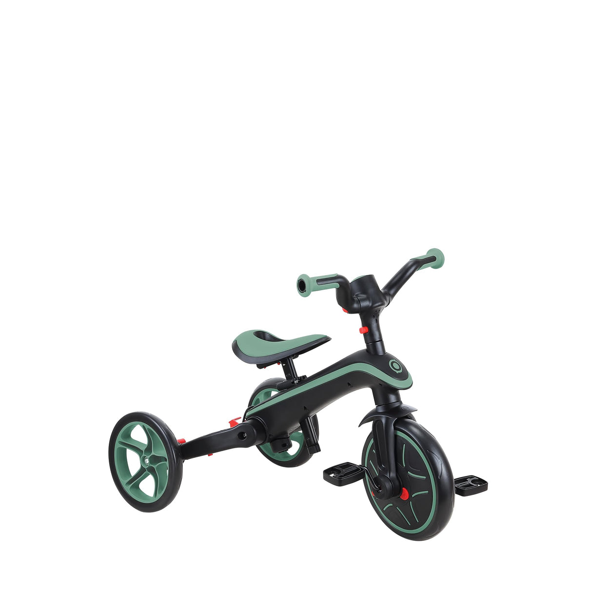 Tricycle Globber Explorer 4 en 1 Evolutif et Pliable Vert Olive