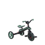 Tricycle Globber Explorer 4 en 1 Evolutif et Pliable Vert Olive