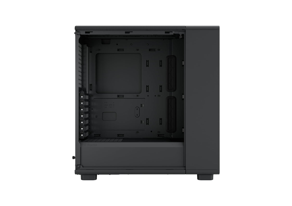 Fractal Design Epoch Black Solid - Caja de Juego para PC de Alto Flujo de Aire - Panel Frontal de Malla - Tres Ventiladores Momentum 12 Incl. - Interior Espacioso - Soporte ATX/mATX/ITX