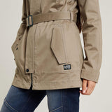 G-STAR Para Mujer Gabardina corta, Beige (taupe gray D25991-D715-G995), L