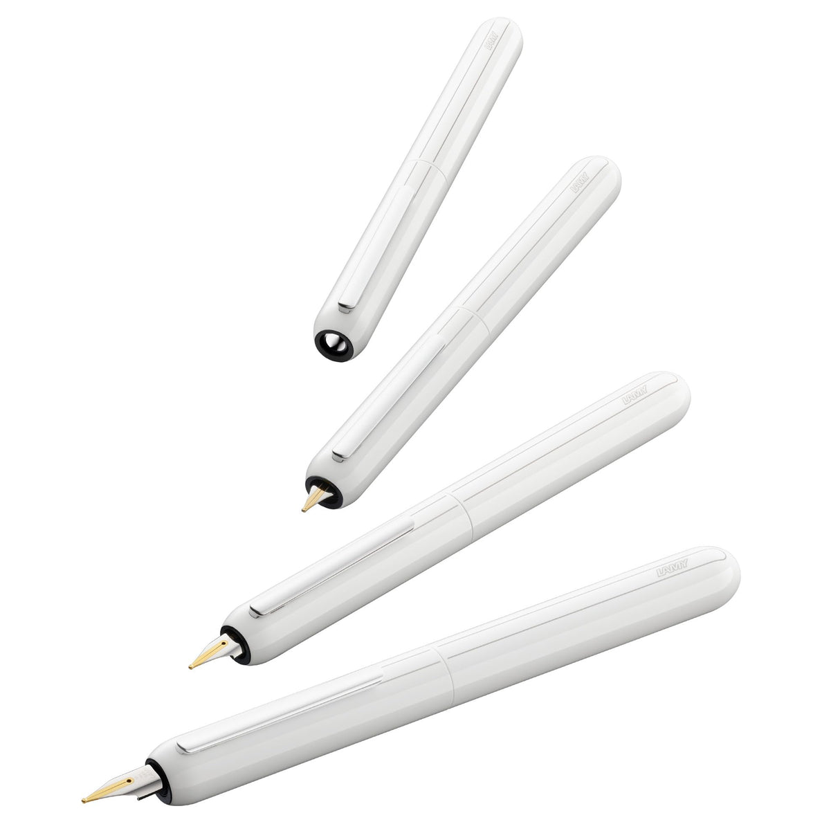 Lamy 1228087 pluma EF modelo 3 White PT diálogo piano, colour blanco/plata/oro