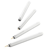 Lamy 1228087 pluma EF modelo 3 White PT diálogo piano, colour blanco/plata/oro