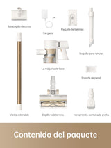 DREAME R10 Aspiradora sin Cable, 120 AW Aspiradora Escoba sin Cable, 60 Min Filtración Avanzada, Cepillo Multisuperficie, Luz LED, Adecuado para Limpiar Pelos de Mascotas, Polvo, Alfombra