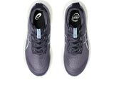 ASICS Tenis de Correr Gel-Nimbus 27 para Mujer, Niebla índigo/Gris frío, 40 EU