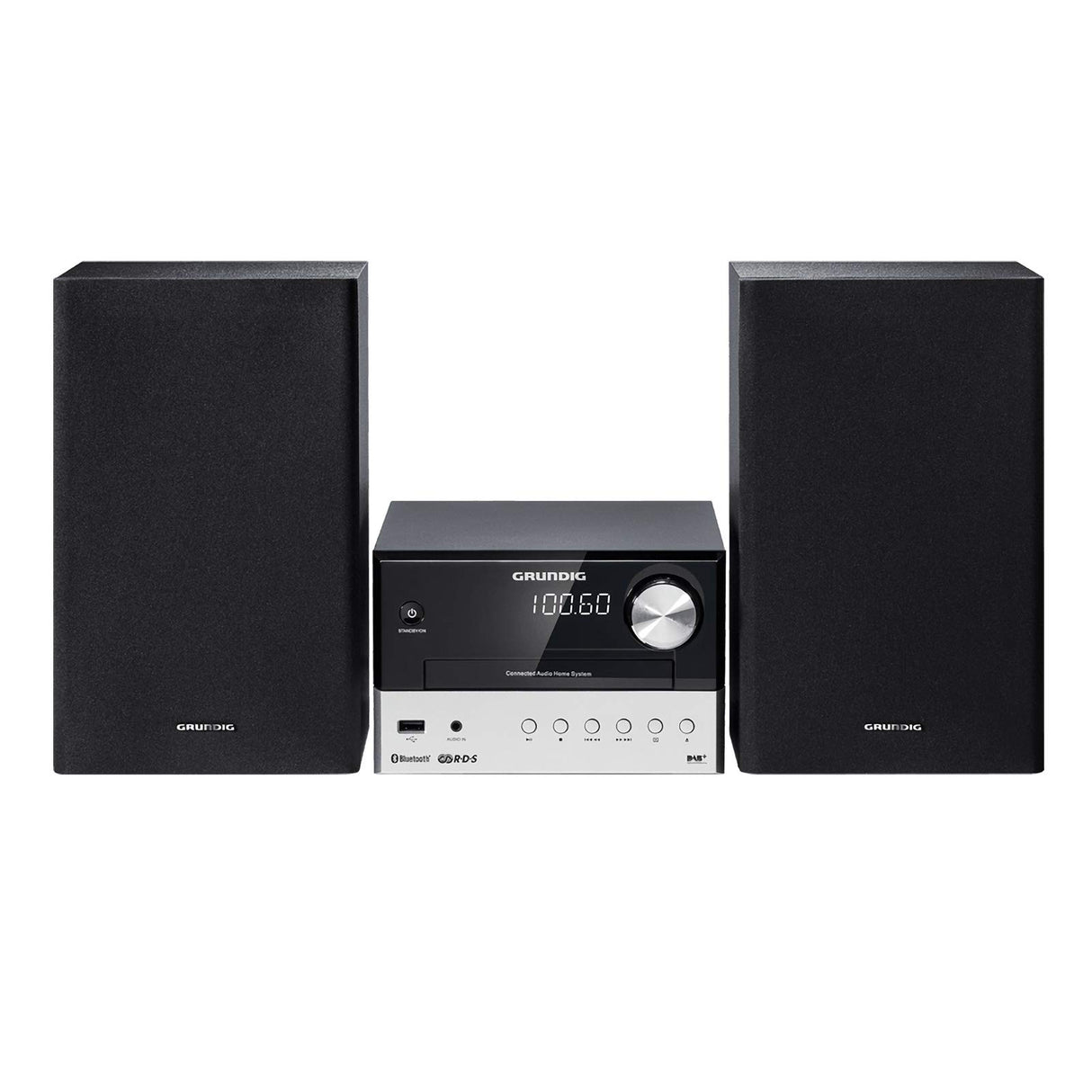 Grundig - Cms 1050 Dab+ BT kompakt Micro anlage (Bluetooth, cd-mp3-wiedergabe, USB anschluss) Schwarz/Silber
