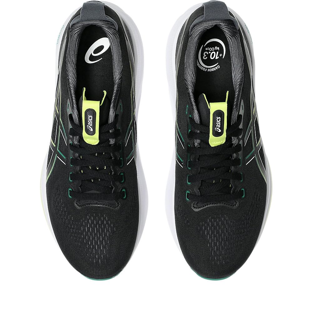 ASICS Gel-Kayano 32, Sneaker Hombre, Black Jasper Green, 44.5 EU