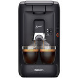 Philips Senseo Maestro - Máquina de café con depósito de agua de 1,2 litros, selección de intensidad y función de memoria, producto verde, color: negro, (CSA260/61)