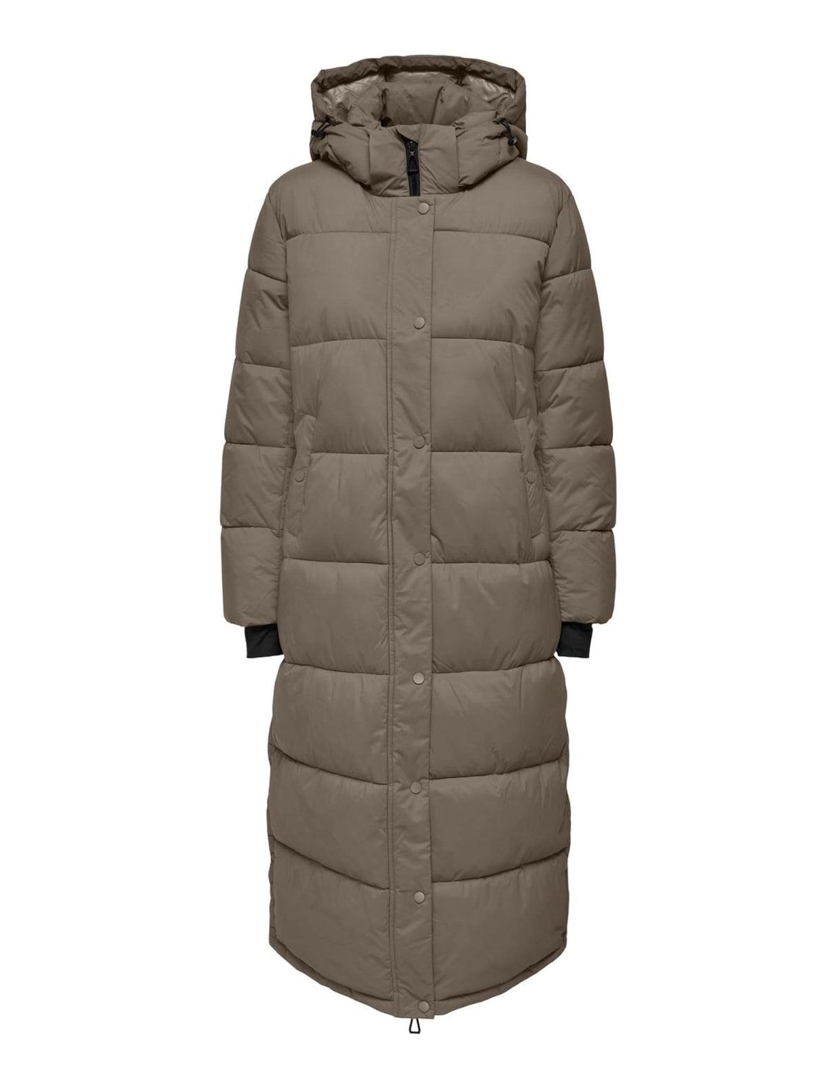 ONLY Onlann Premium Puffer Coat X-Long Otw Abrigo, marrón, L para Mujer