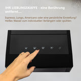 Silva Schneider Cafetera automática KVA 2400 | Compacta 18 cm | 19 Bar | Molinillo de acero inoxidable | Panel LED táctil | Modo de velocidad en 45 segundos – sin precalentamiento | Sistema Eco |