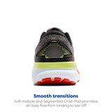 Brooks Herren Ghost 16 Laufschuhe Neutralschuh Black/Mandarin Red/Green - Schwarz 45,5