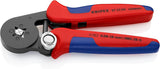 Knipex Alicate autoajustable para crimpar punteras huecas de acceso lateral bruñido, con fundas multicomponentes 180 mm 97 53 04