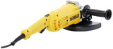 DeWalt DWE492-QS, Amoladora 2.200W, Diámetro de disco 230mm, Velocidad 6.500 rpm, Empuñadura lateral en 2 posiciones, Bloqueo del eje