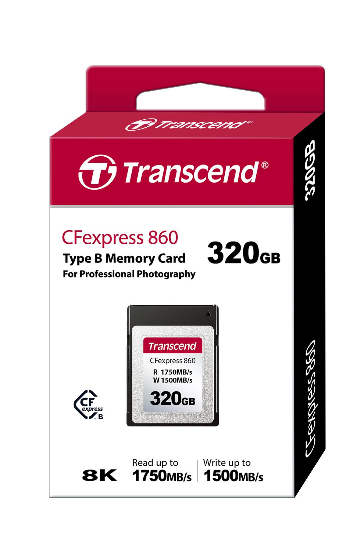Transcend Tarjeta de Memoria CFexpress 860 Tipo B 320GB - TS320GCFE860