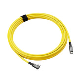 CobraTether Cable USB-C a USB-C 90°, 5m, Amarillo