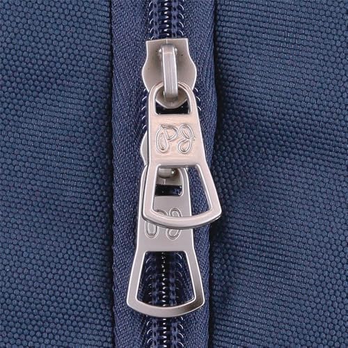Pepe Jeans Seldon Mochila Escolar Doble Compartimento Adaptable a Carro Portátil 15,6 pulgadas Negro 33x46x17 cms Poliéster by Joumma Bags