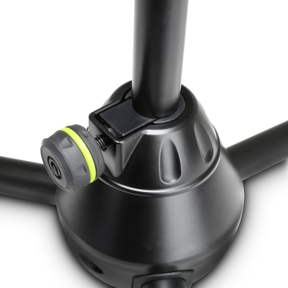 Gravity MS 4221 B - Pie de micrófono corto con trípode y brazo jirafa de 2 puntos de ajuste