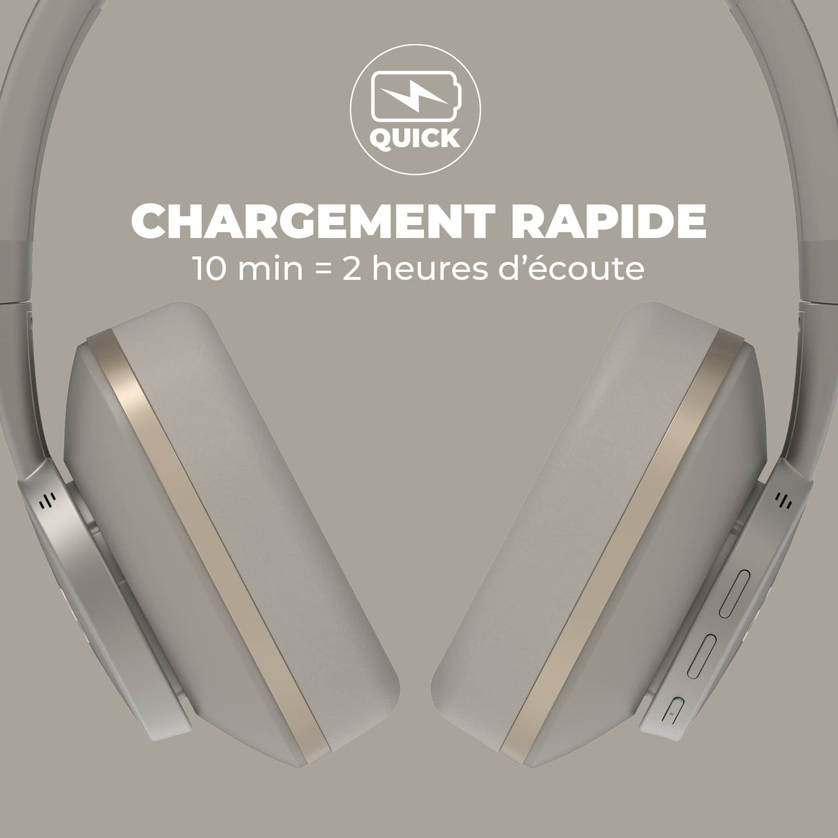 DeeBee dB-Pulse, Auriculares Bluetooth con Cancelación Activa de Ruido, 40mm, 40 Horas de Batería, Negro