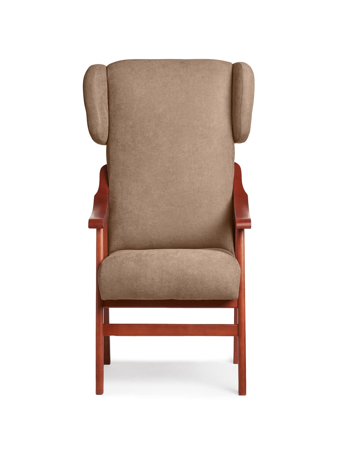 Abuelo a Gusto- Silla con Brazos, Orejas y apoya-Cabezas de Madera, con Respaldo Recto y sentada Alta, Ideal para Personas Mayores o Personas con Movilidad Reducida. Tamaño: 57x69x116 cm.