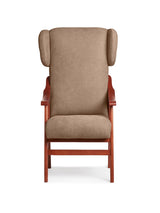 Abuelo a Gusto- Silla con Brazos, Orejas y apoya-Cabezas de Madera, con Respaldo Recto y sentada Alta, Ideal para Personas Mayores o Personas con Movilidad Reducida. Tamaño: 57x69x116 cm.