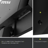 MSI mag 255XF Monitor FHD Gaming de 24,5", Panel IPS rápido de 1920 x 1080, 300 Hz / 0,5 ms (GtG, mín.) sRGB del 120%, Diseño sin Marcos, Preparado para HDR, DisplayPort 1.4a, HDMI, Negro