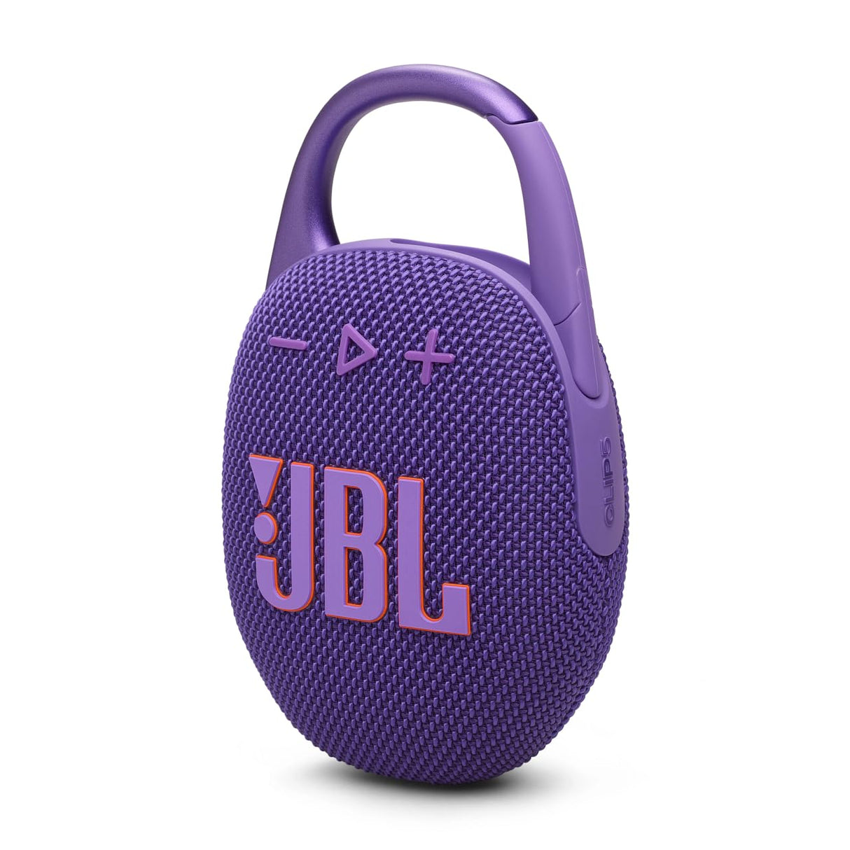 JBL Clip 5, Altavoz inalámbrico portátil con Bluetooth, resistente al agua y al polvo IP67, hasta 12h de reproducción y más con Playtime Boost activado, morado