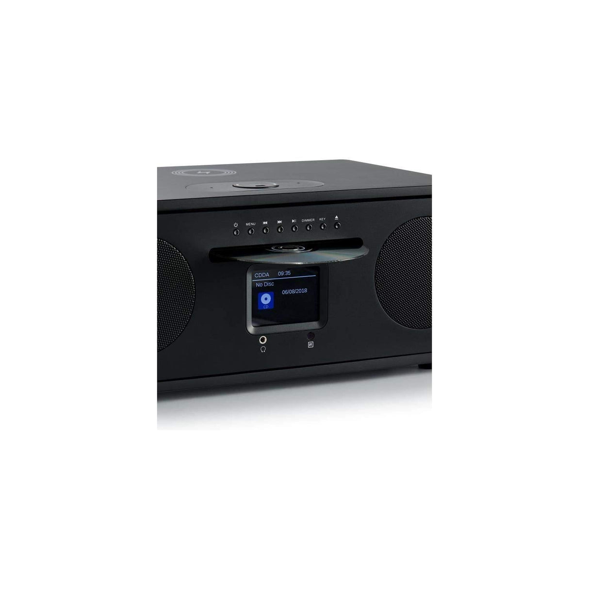 Thomson MIC500IWF - Microcadena (Wifi, Ethernet Bluetooth, cargador de inducción, reproductor USB, radio) negro