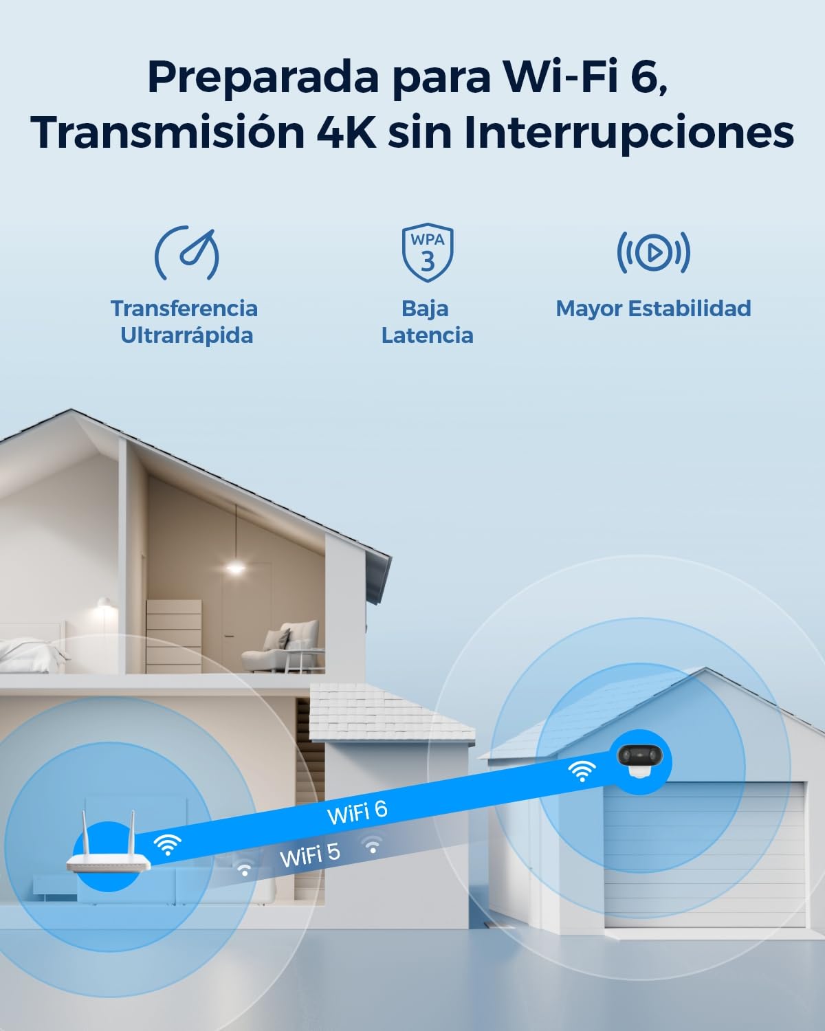 Reolink Argus 4 Pro, 4K Camara Vigilancia WiFi Exterior Solar, Visión Nocturna Verdadera en ColorX F1.0, Gran Angular de 180, 8MP Camara Seguridad con 2,4/5GHz Wi-Fi 6, Sin Cuotas