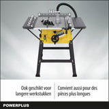 Kreator PowerPlus POWX07595-Sierra de mesa (2000 W, 250 mm), Multicolor