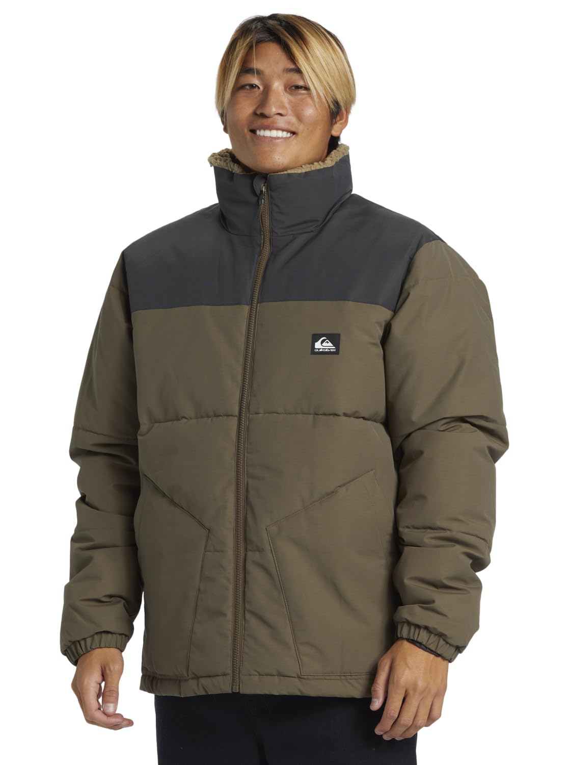 Quiksilver Wild Mountain Jacket Chaqueta, Canteen, Estándar para Hombre