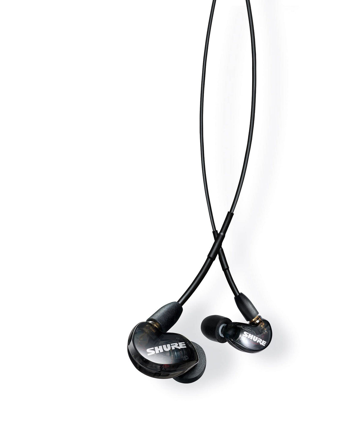 Shure SE215-K-E, auriculares in-ear con aislamiento de sonido de calidad, sonido cálido y con detalles con graves mejorados, cable desmontable,negro