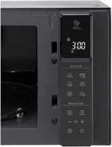 LG Microondas MS2595CIS con tecnología Smart Inverter 25 litros de capacidad, 1000 W, programas automáticos, niveles de potencia ajustables y función EasyClean, color plateado