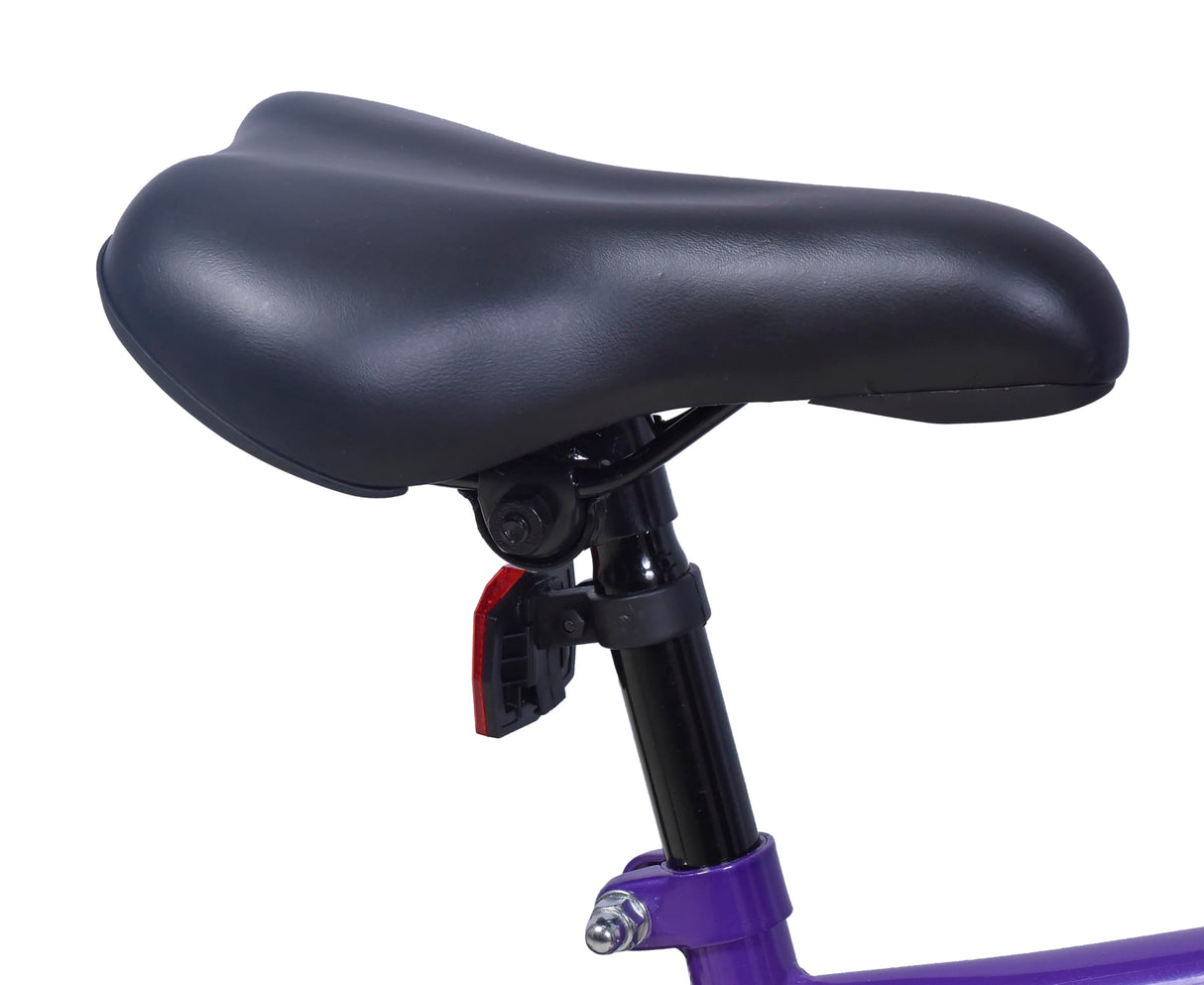 Wildtrak - Bicicleta 18 pulgadas para niños 6-8 años con frenos ajustables - Morada