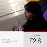 Panasonic LUMIX S Objetivo 24-60mm, Montura L, Objetivo de Apertura Constante F2.8 para Cámara Sin Espejo de Fotograma Completo, Negro