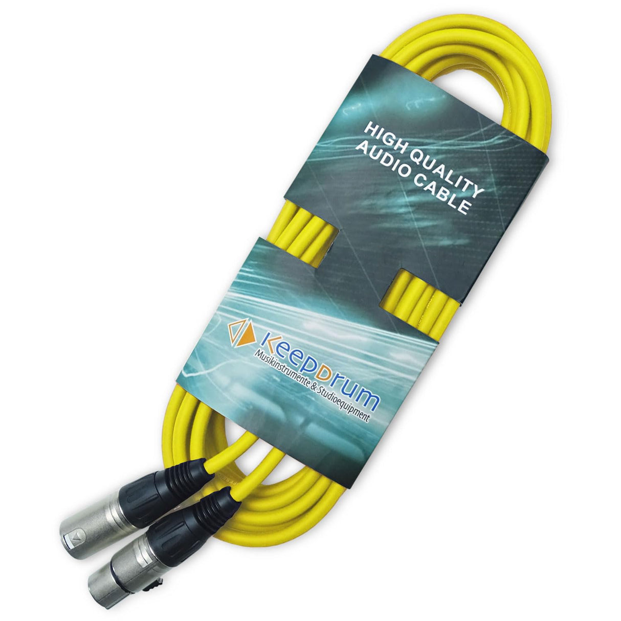 keepdrum Juego de 7 cables de micrófono XLR de 3 pines, longitud 10 m