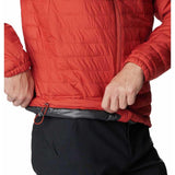 Columbia Silver Falls Hooded Jacket, Chaqueta Acolchada Con Capucha para Hombre, Warp Red, Talla M