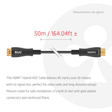 Club 3D CAC-1393 HDMI™ Hybrid AOC Cable 8K60Hz/4K120Hz 50m