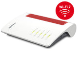 FRITZ!Box 7690 International, Router, WiFi 7, Banda Dual 4x4 (5760 Mbps 5GHz y 1440 Mbps 2,4 GHz), Mesh, WAN 2.5Gb, 2 x LAN Gigabit, LAN 2.5Gb, 1 x USB 3.0, Base DECT, Servidor Multimedia